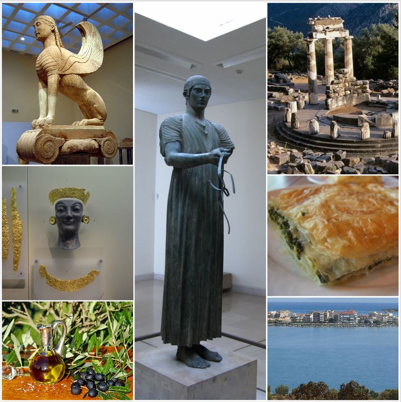 Delphi - Archaeological Site & Museum, Olive oil Tasting & Greek Spinach Pie, Itea